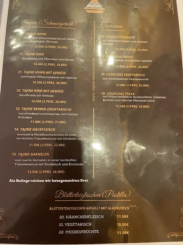 Menu_Restaurant Tajine_Nauheim_immagine_3