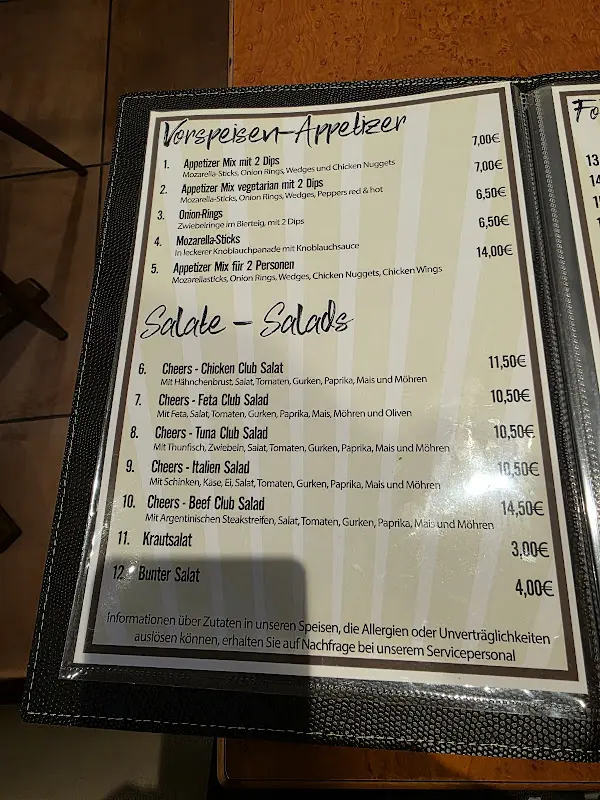 Menü_Cheers Bad Nauheim_Nauheim_Bild_3