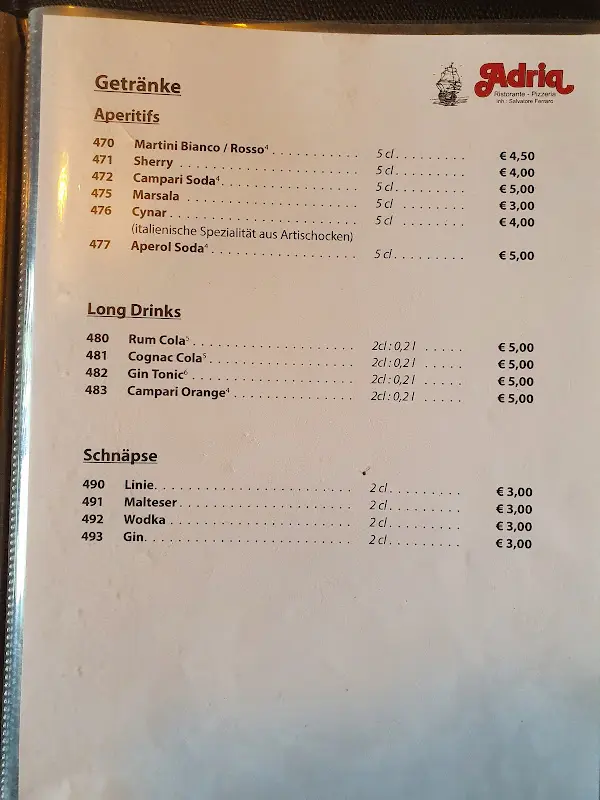 Menu_Ristorante Pizzeria Adria_Nauheim_image_1