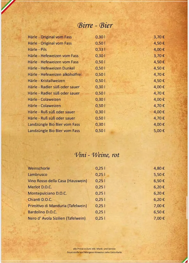 Waldschenke da Giancarlo restaurant in Riß