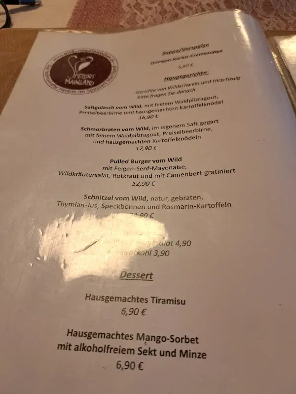 Menu_Gasthaus Pension 