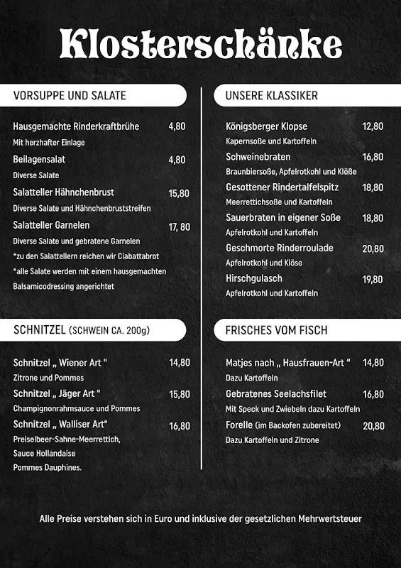 Menu_Klosterschänke - Hotel/Restaurant_Sooden-Allendorf_image_2