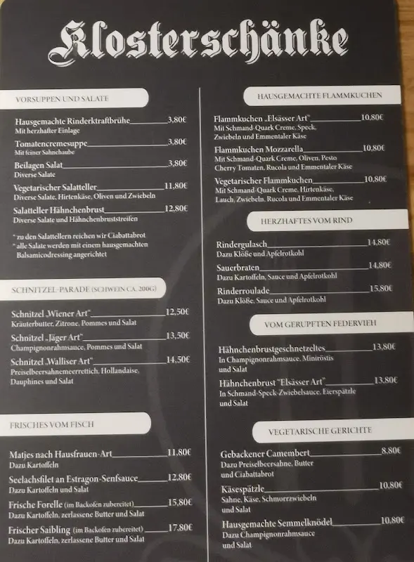 Menu_Klosterschänke - Hotel/Restaurant_Sooden-Allendorf_image_4
