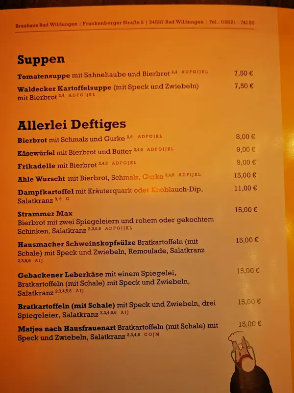 Menu_Brauhaus Bad Wildungen_Wildungen_immagine_2