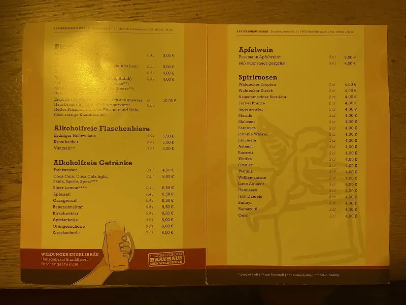 Menu_Brauhaus Bad Wildungen_Wildungen_immagine_4