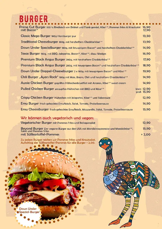 Menu_Restaurant Down Under_Vilbel_image_2