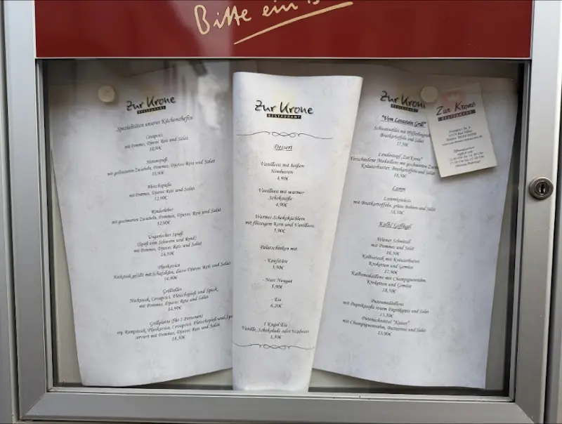 Menu_Gaststätte Zur Krone_Vilbel_immagine_4
