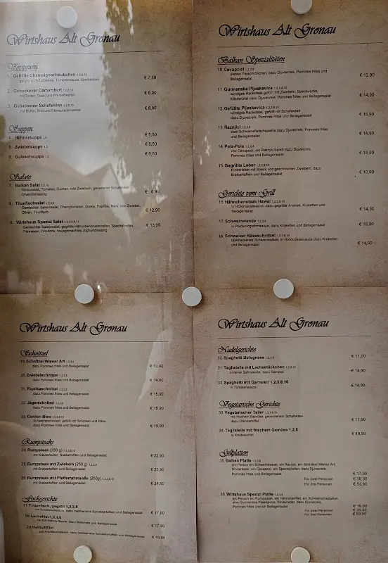 Menu_Restaurant Wirtshaus Alt Gronau_Vilbel_immagine_1