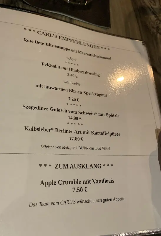 Menu_Restaurant Carl's_Vilbel_image_4