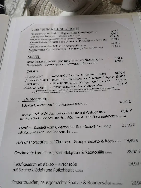 Menu_Michel's Restaurant im Gasthaus 