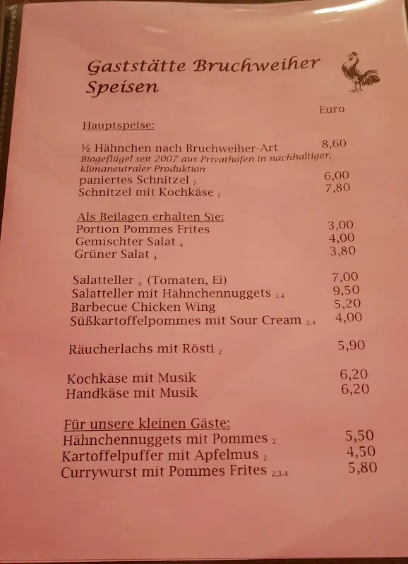 Menu_Gaststätte Bruchweiher_Biblis_immagine_1