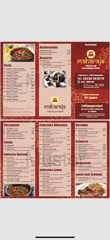 Menu_Restaurant Maharaja_Rhein_image_1