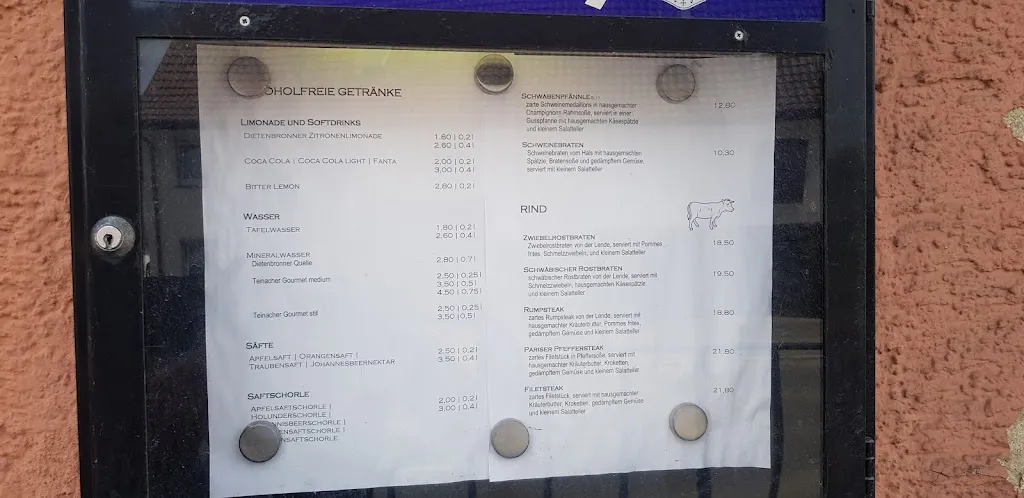 Landgasthof zum Adler Äpfingen restaurant in Maselheim