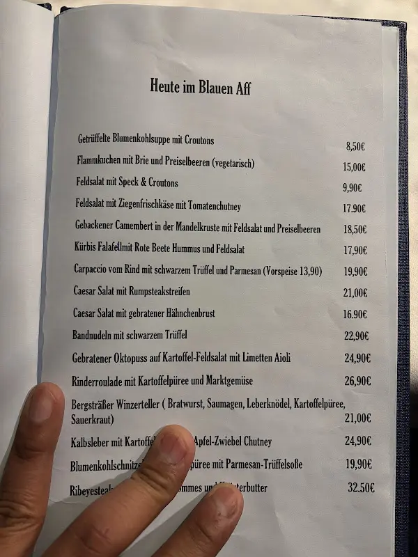 Menu_Blauer Aff_Bensheim_immagine_1