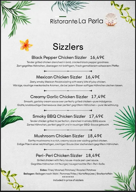 Menu_Ristorante La Perla_Straße_image_2