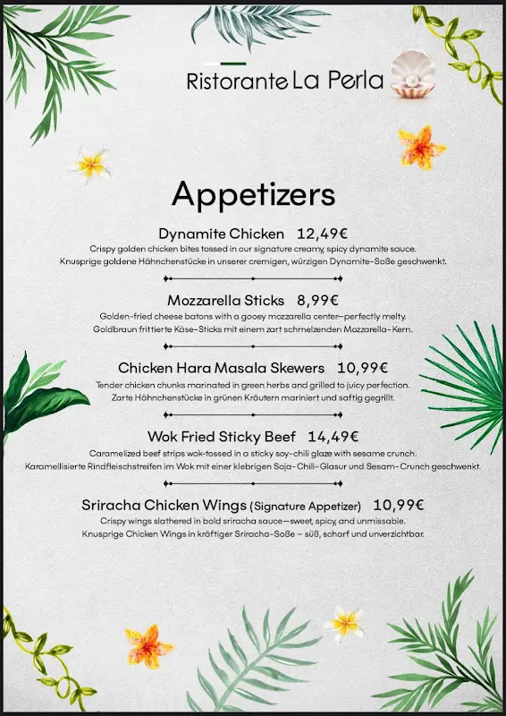 Menu_Ristorante La Perla_Straße_image_4