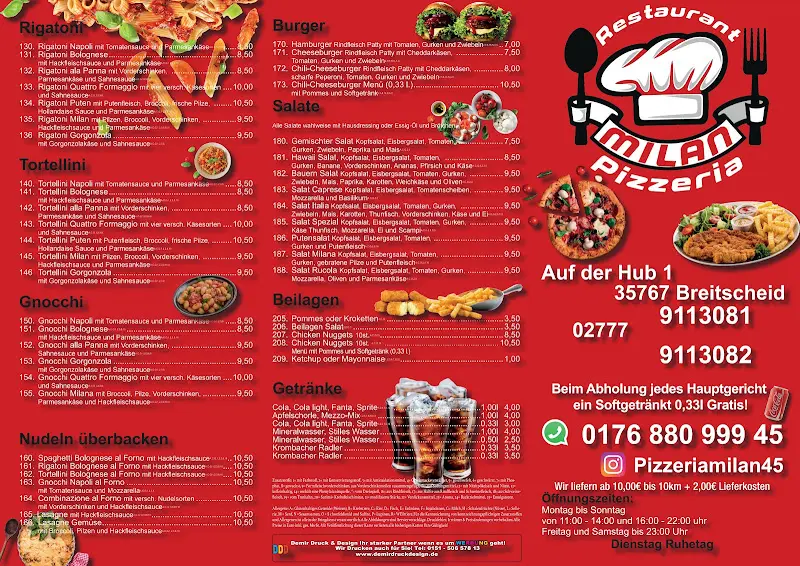 Menu_Pizzeria Milan Breitscheid_Breitscheid_image_2
