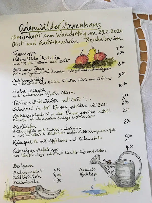Menu_Odenwälder Hexenhaus GmbH & Co. KG_Fränkisch-Crumbach_immagine_2