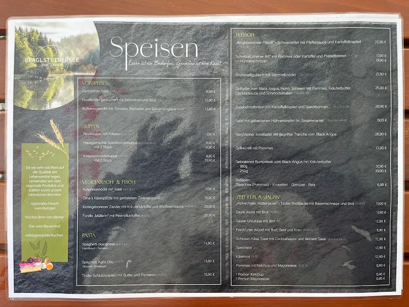 Menu_BERGLSTEINERSEE 712er LOUNGE_Austria_immagine_1