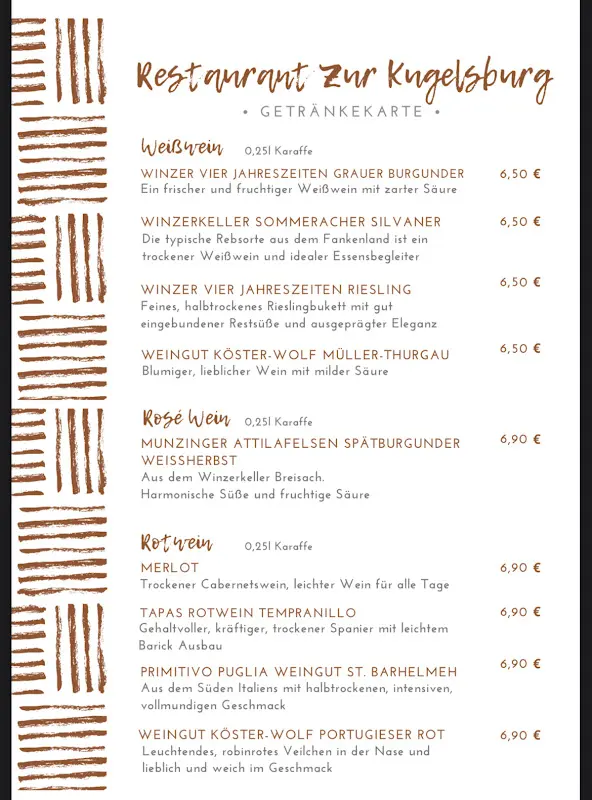 Menu_Restaurant „Zur Kugelsburg“_Volkmarsen_immagine_2
