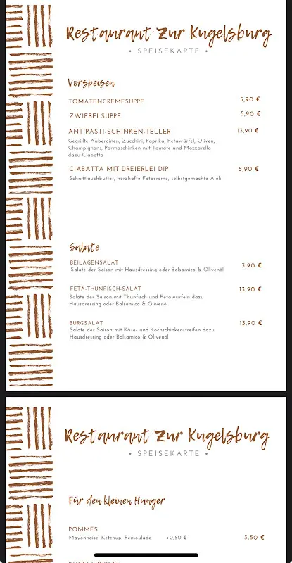 Menu_Restaurant „Zur Kugelsburg“_Volkmarsen_immagine_3
