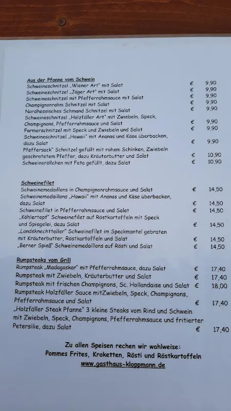 Menu_Gasthaus Kloppmann_Zierenberg_image_1