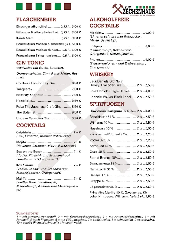 Menu_Grubengaststätte Zum Zechenhaus_Solms_immagine_1