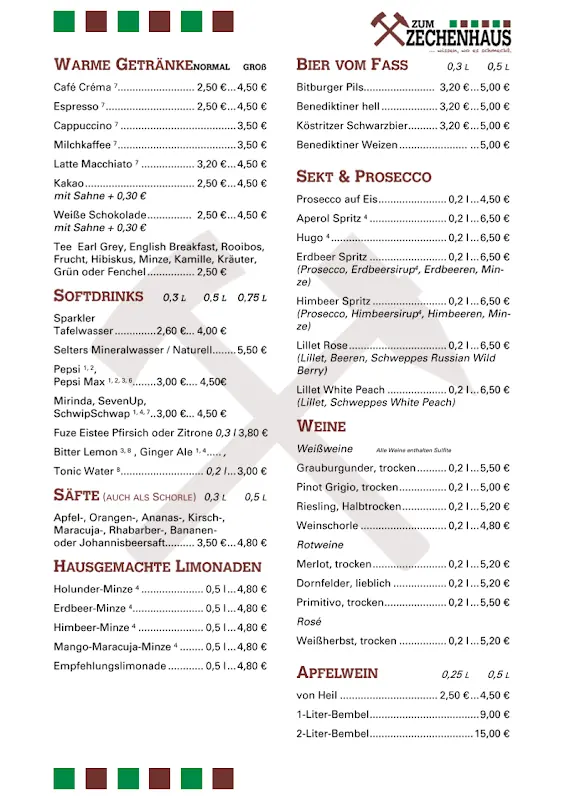 Menu_Grubengaststätte Zum Zechenhaus_Solms_immagine_2
