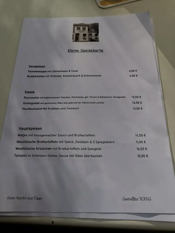 Menu_Gaststätte & Biergarten Sicking_Borken_image_1