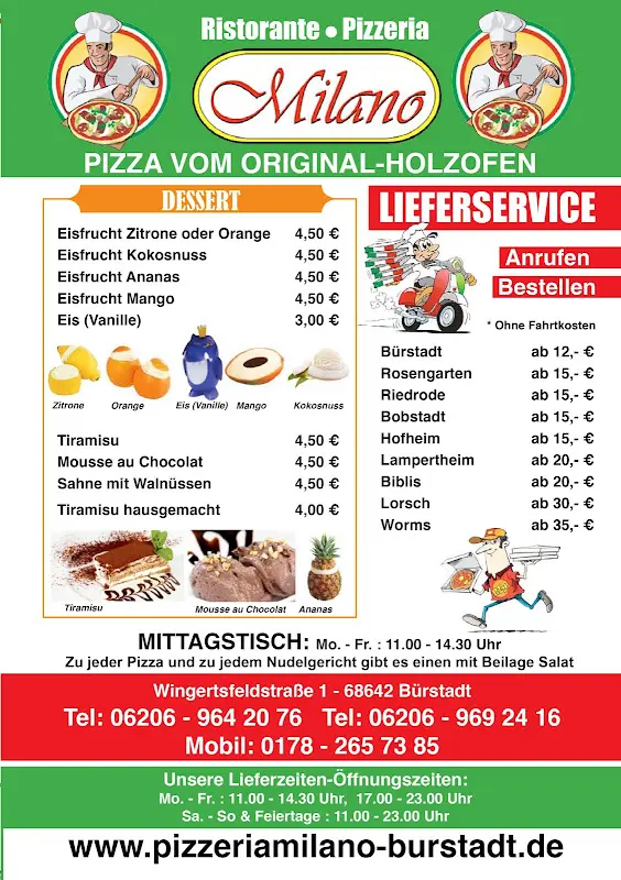 Menu_Ristorante Pizzeria Milano_Bürstadt_image_1