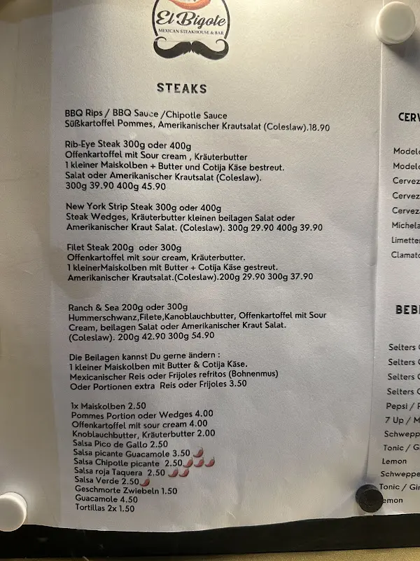 Menu_El Bigote Mexican Steakhouse & Bar_Hanau_immagine_4