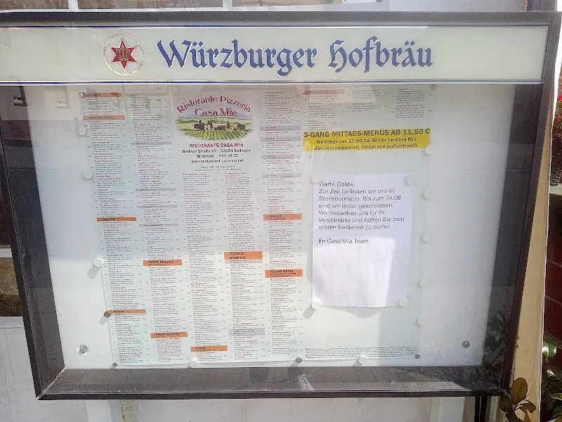 Menu_Restaurant Pizzeria Casa Mia_Büdingen_immagine_1