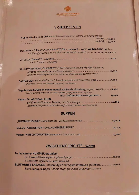 Menu_Restaurant Goldener Karpfen_Fulda_immagine_2
