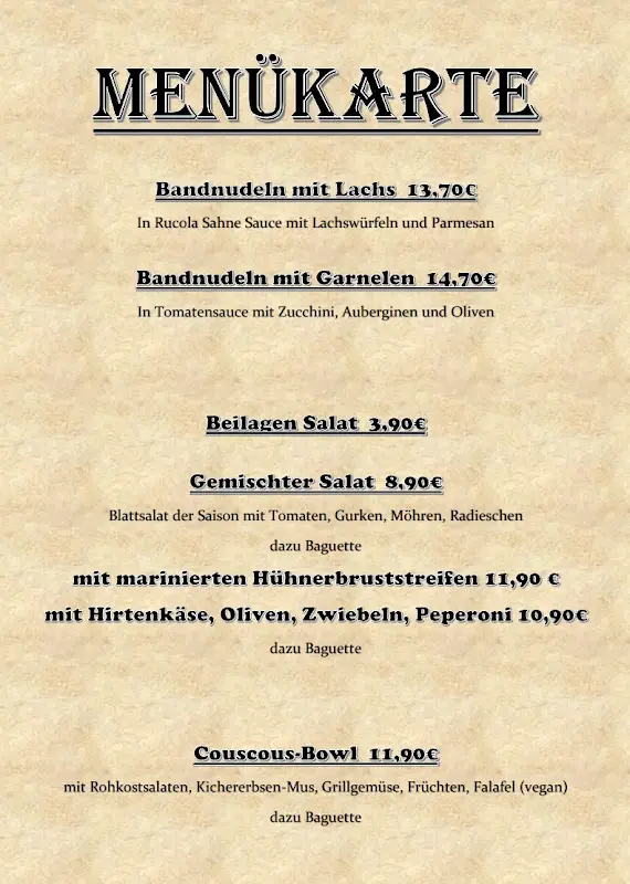 Menu_Gaststätte Waldschwimmbad Calden / Vossi´s Kochstübchen_Calden_immagine_1