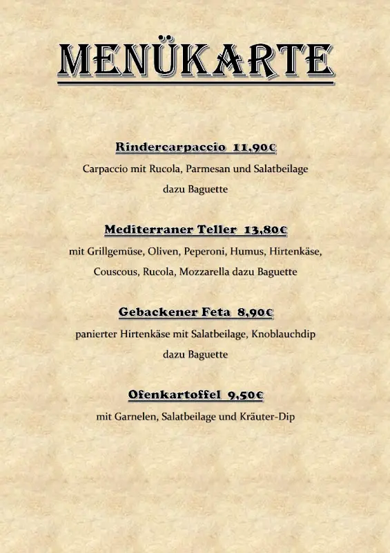 Menu_Gaststätte Waldschwimmbad Calden / Vossi´s Kochstübchen_Calden_immagine_3