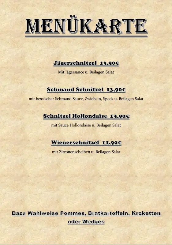 Menu_Gaststätte Waldschwimmbad Calden / Vossi´s Kochstübchen_Calden_immagine_4