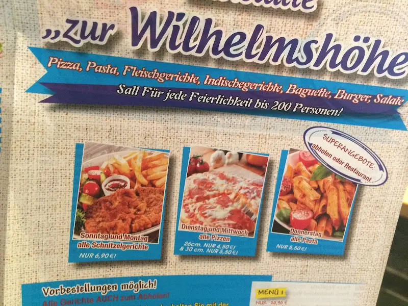 Menu_Gaststätte Zur Wilhelmshöhe Calden_Calden_immagine_2