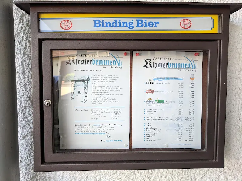 Menu_Klosterbrunnen Bürgerhaus_Hersfeld_immagine_2