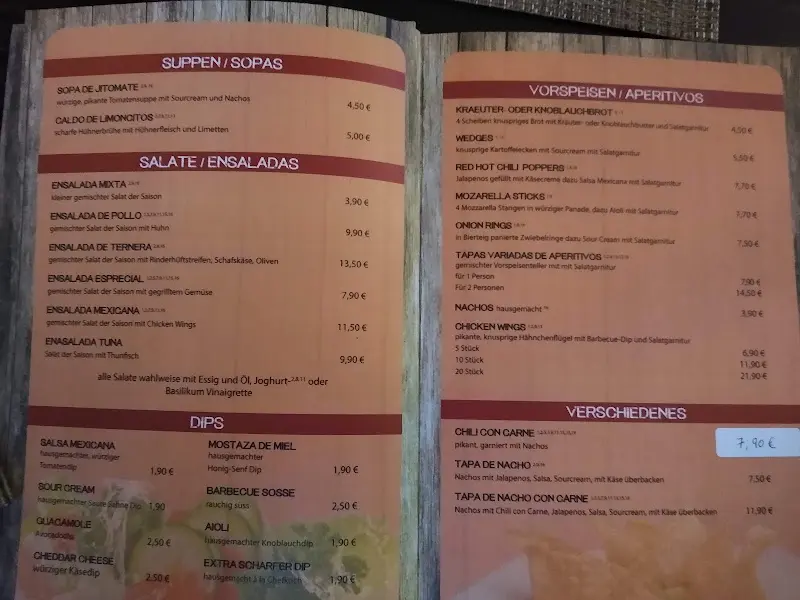Menu_Pajaro Negro - Dieburg_Dieburg_immagine_4