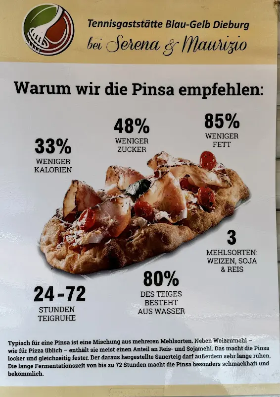 Menu_Tennisgaststätte Blau Gelb bei Serena & Maurizio_Dieburg_image_1