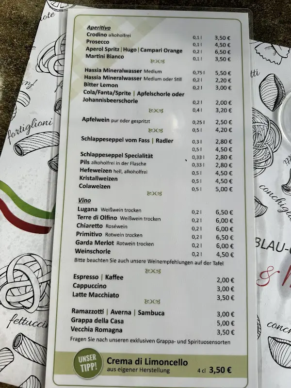 Menu_Tennisgaststätte Blau Gelb bei Serena & Maurizio_Dieburg_image_3