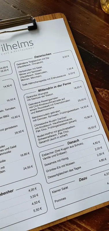 Menu_Wilhelms - Cafè & Restaurant_Dillenburg_immagine_2