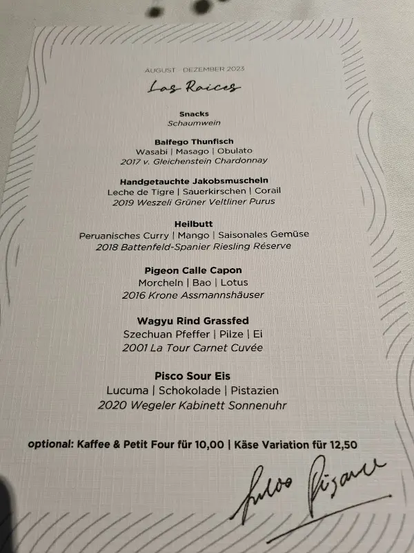 Menu_Pizarro Fine Dining_Groß-Gerau_image_2