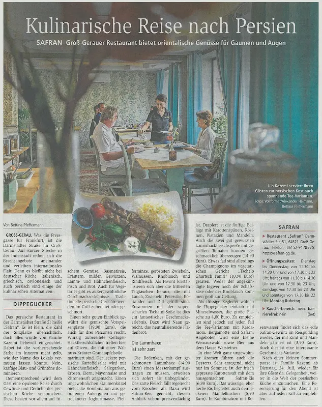 Menu_Safran Restaurant_Groß-Gerau_image_1
