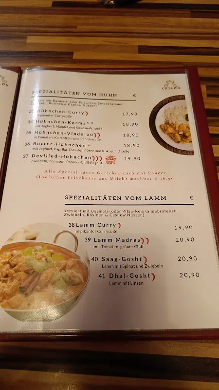 Menu_Ceylon - Taste of Sri Lanka & South India_Groß-Gerau_immagine_2