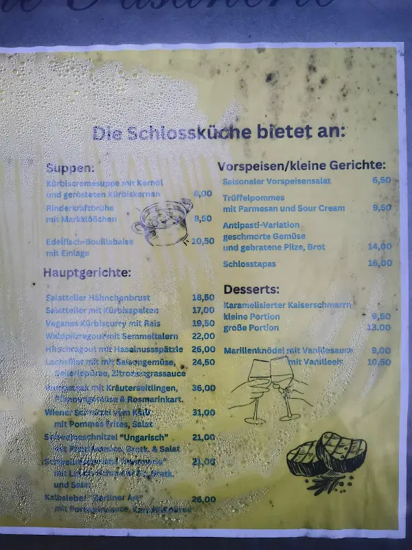 Menü_Schlossrestaurant und -café 
