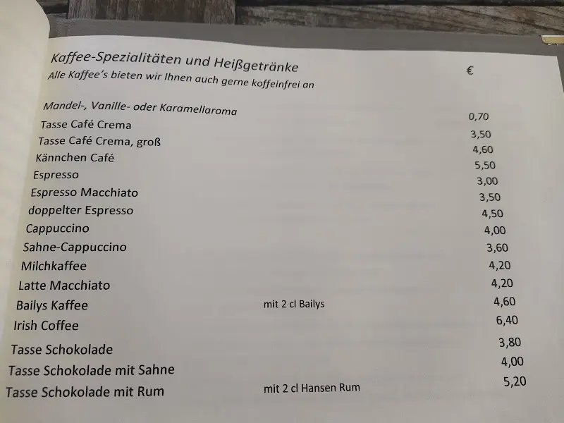 Menü_Schlossrestaurant und -café 