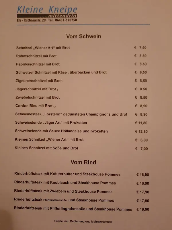 Menu_Gaststätte Kleine Kneipe Elz_Elz_immagine_3