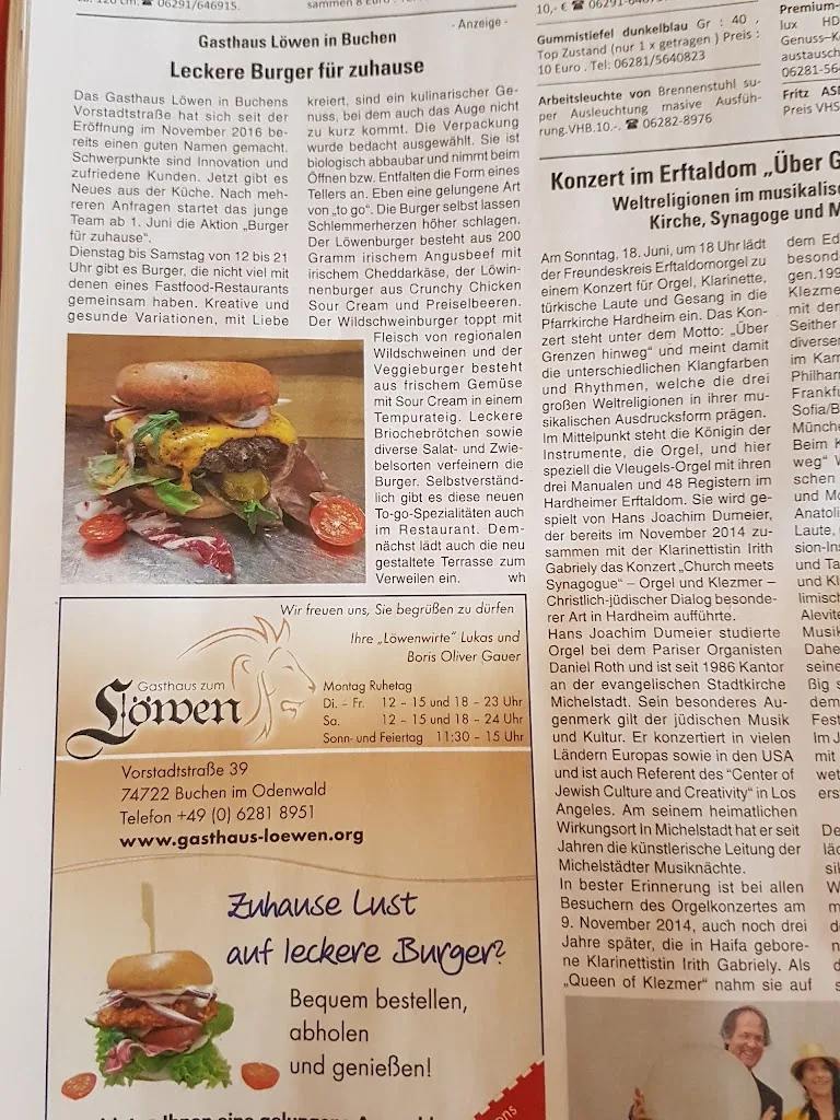 Menu_Gasthaus zum Löwen_Buchen_immagine_4