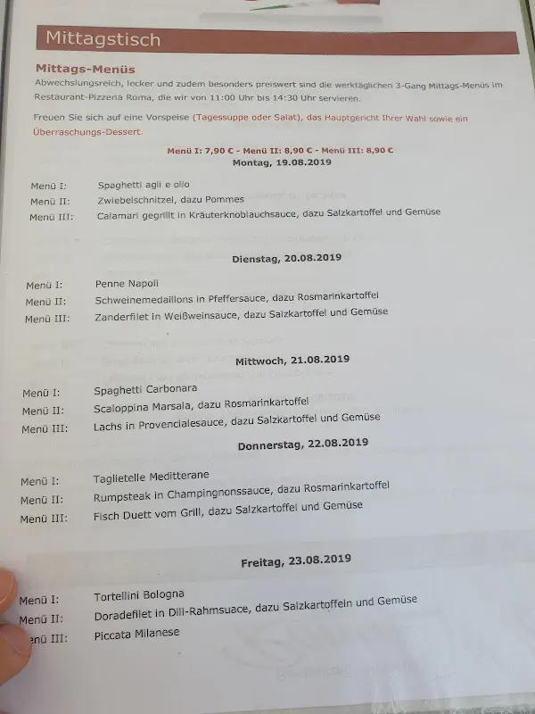 Menu_Restaurant Pizzeria Roma_Egelsbach_image_1